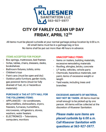 Linked image to City Clean up Day